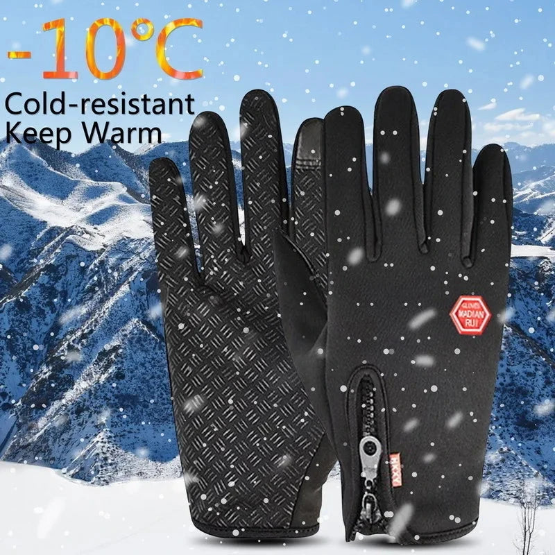 2025 Winter Gloves Men Women Warm Tactical Gloves Touchscreen Waterproof Hiking Skiing Fishing Cycling Snowboard Non-slip Gloves GlowCart