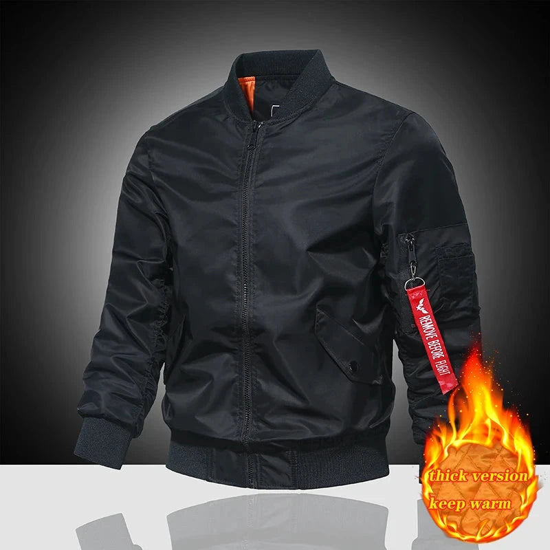 Spring and Autumn Winter Air Force MA1 Pilot Jacket Men's GlowCart