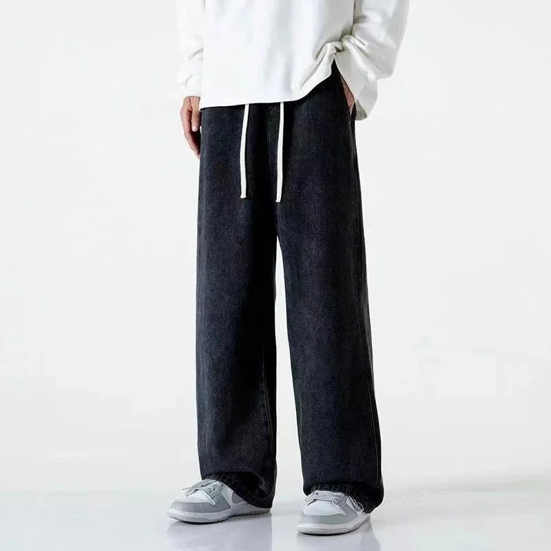 2023New Streetwear Loose Jeans Men Korean Style Fashion GlowCart