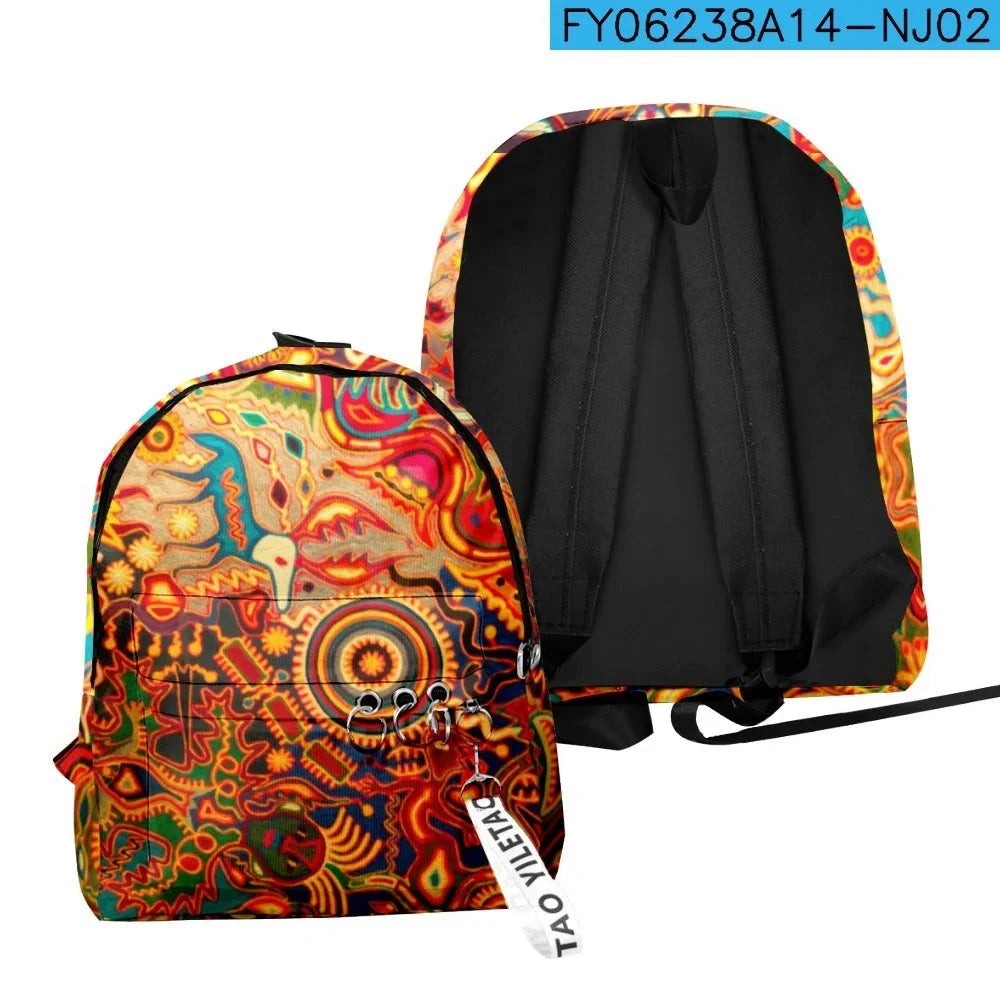 Popular Youthful Anime abstraction School Bags Notebook GlowCart