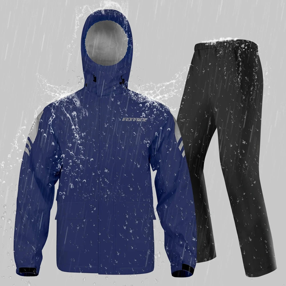 Motorcycle Raincoat Waterproof 100% Motorcycle Rider GlowCart