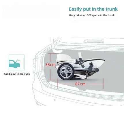 Hotmom stroller High landscape can sit and lie down Folding lightweight British two-way baby stroller Adapt to 0-4 years old GlowCart
