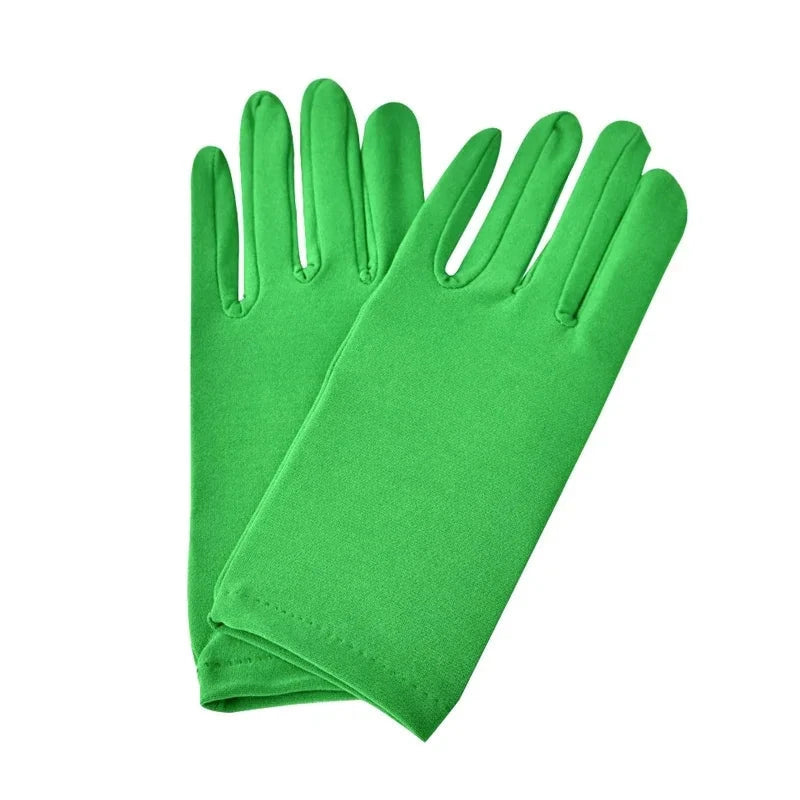Woman Gloves for Summer Satin Sunscreen  Female Thin Solid GlowCart