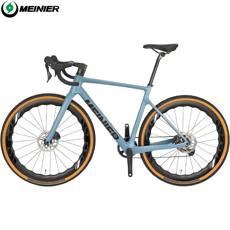 Carbon Gravel Bike Bicicletas Hydraulic Disc Brake Road Bike Bicycle Gravel 11S GRX Groupset GlowCart