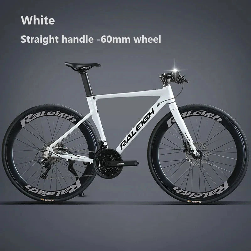 Aluminum Alloy Gravel Road Bicycle ,16/18/24/27 speed Racing Bike with 40/60mm wheel,Gravel Bike For Man Women Adult Student GlowCart