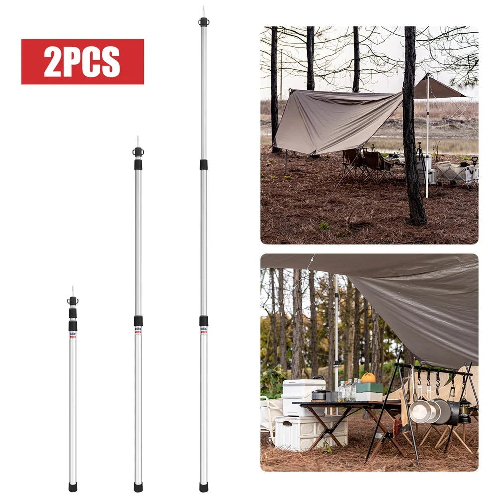 Tent Poles Camping Poles for Tarp Awning Canopy Porch Sun GlowCart