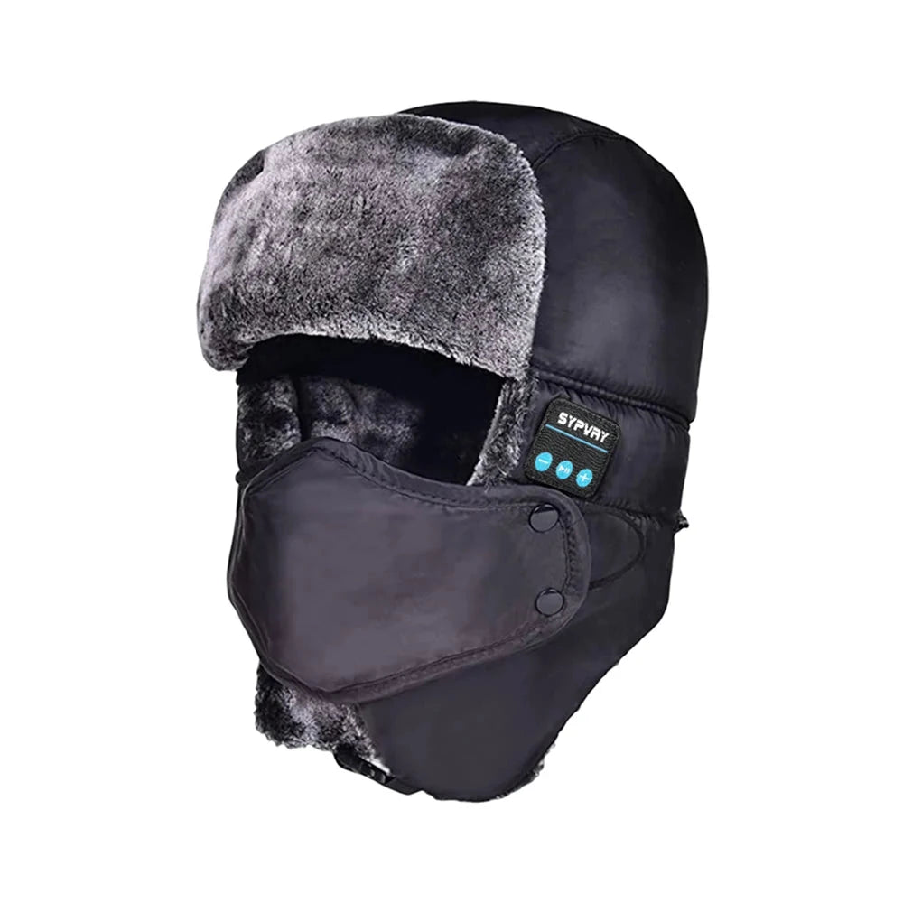 Winter Trapper Hat for Men Women Warm with Bluetooth GlowCart