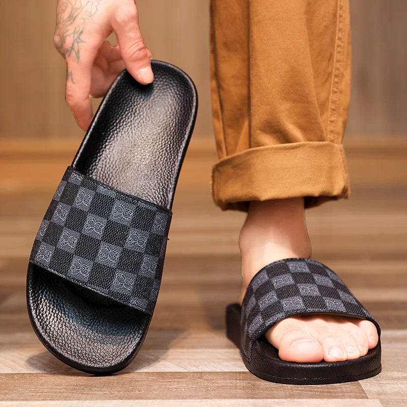 Men's Slippers Summer 2025 New Outer Wear Home Flip Flops Men's Non-Slip Beach Sandals GlowCart