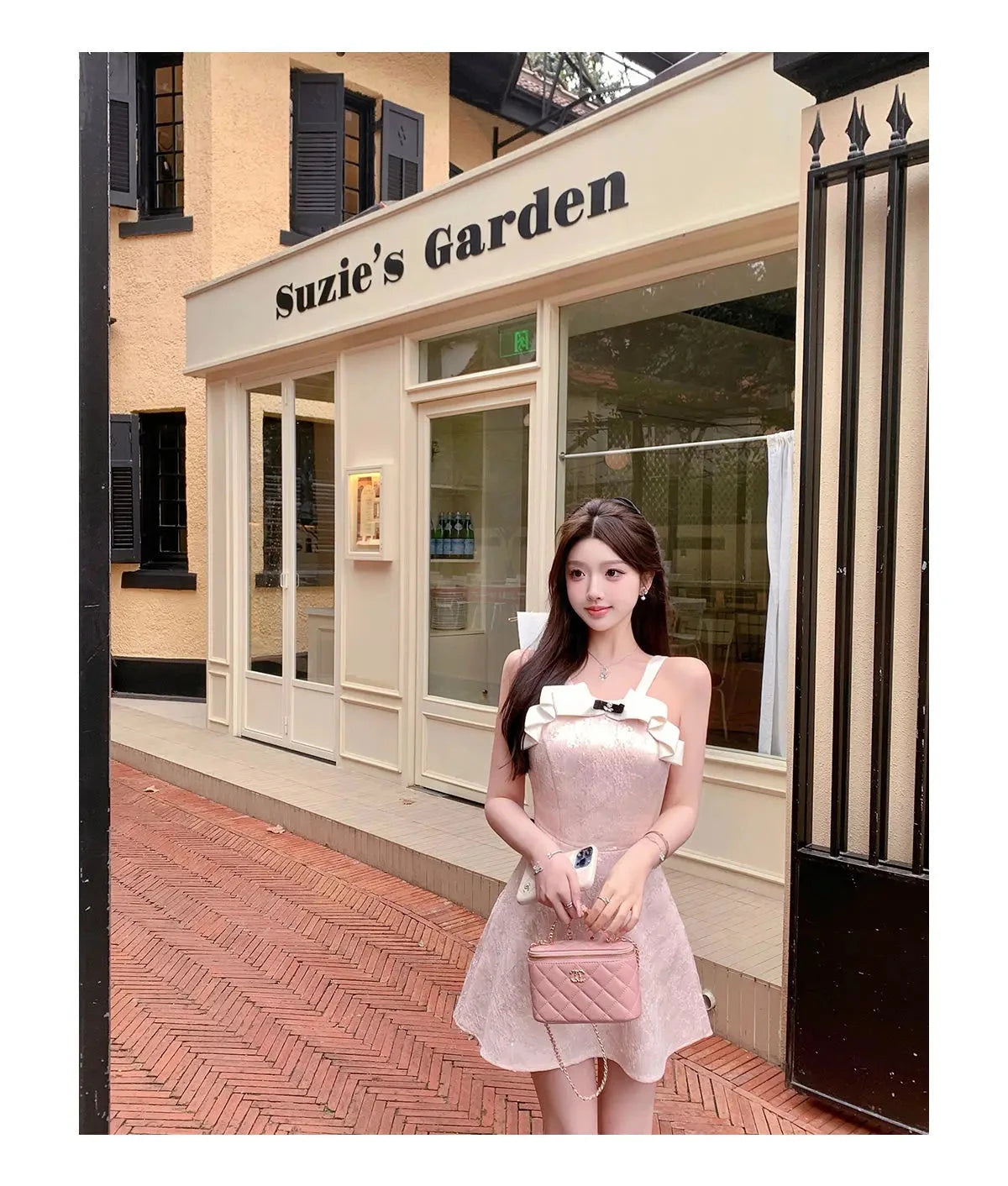 Kimotimo Sweet Jacquard Halter Birthday Dress Women Summer GlowCart