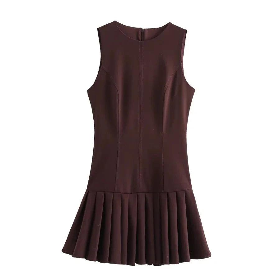 3D Cutout Mini Dress with ETJ 2025 New Product, Pleated GlowCart