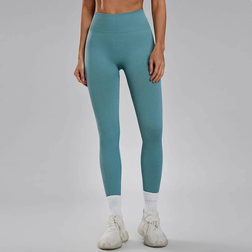 Thread Knited Leggings Women Seamless Slim Tights Gym GlowCart