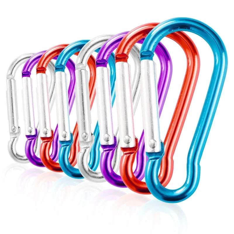Mini Carabiner Keychain Alluminum Alloy D-ring Buckle Spring GlowCart