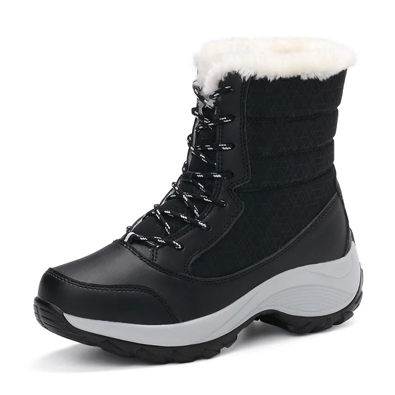 Snow Boots Women Platform Boots Non-slip Women Winter Shoes GlowCart