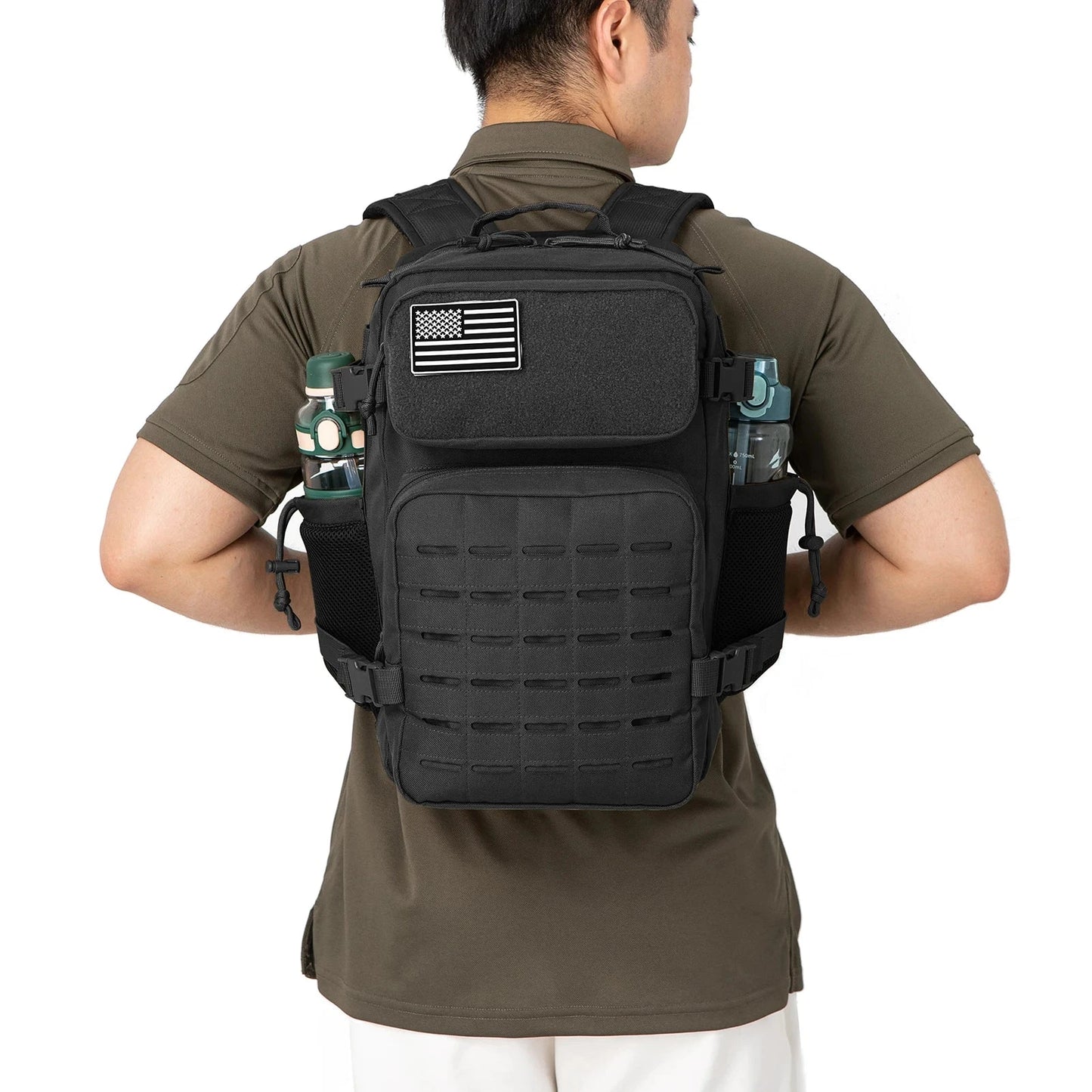 25L Tactical Backpack Outdoor Bag Fitness Backpack MOLLE GlowCart