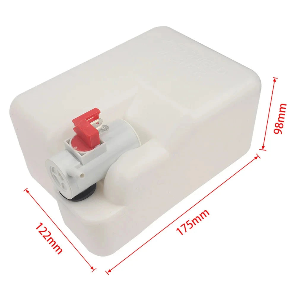 1.5L 12V Universal Windscreen Washer Bottle Tank Pump Wiper System Reservoir Kit Fluid Nozzle Sprayer Car Windshield Clean Tools GlowCart