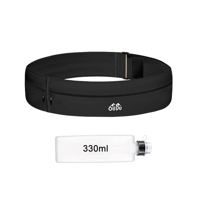 Running Belt Waist Bag with Water Bottle Women Sports Fanny Pack Men Phone Pouch Jogging Gym Bags Hydration Run Accessories GlowCart