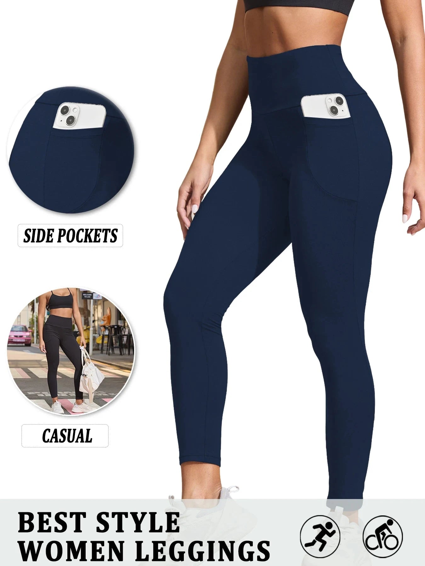 Super Soft Sports Leggings With Pockets For Women High GlowCart