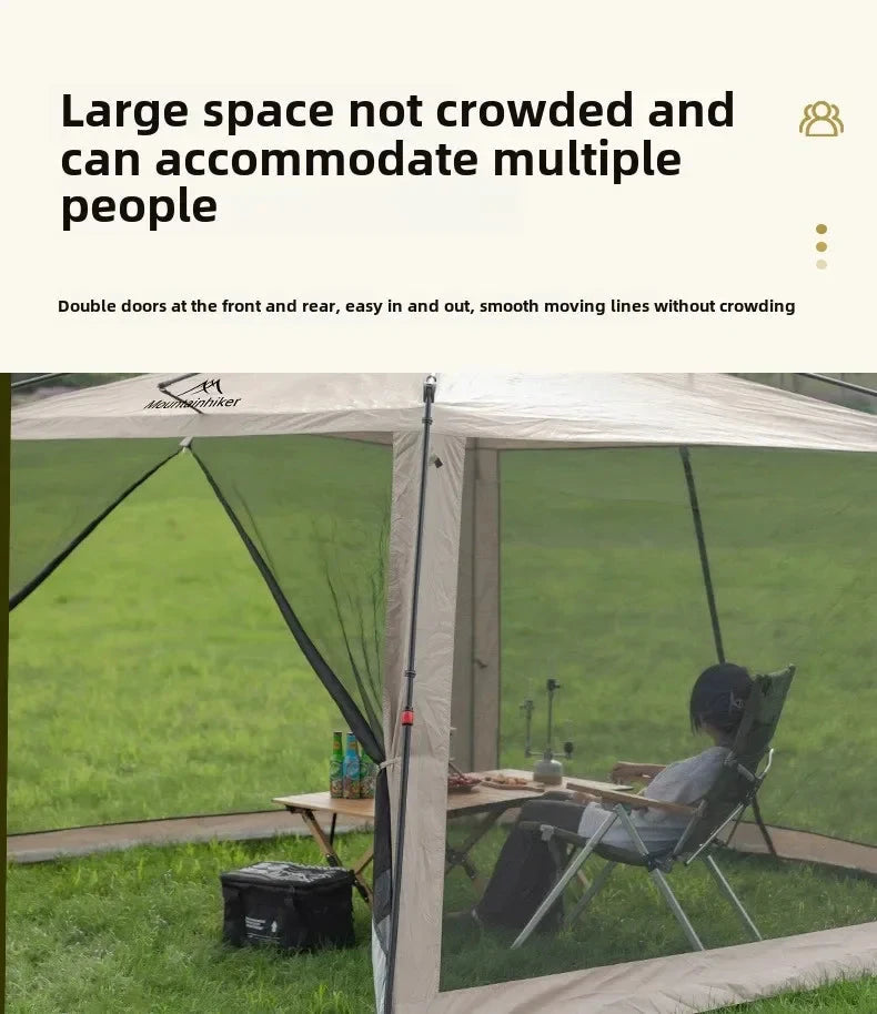 MOUNTAINHIKER Outdoor Camping Anti Mosquito Net Automatic GlowCart