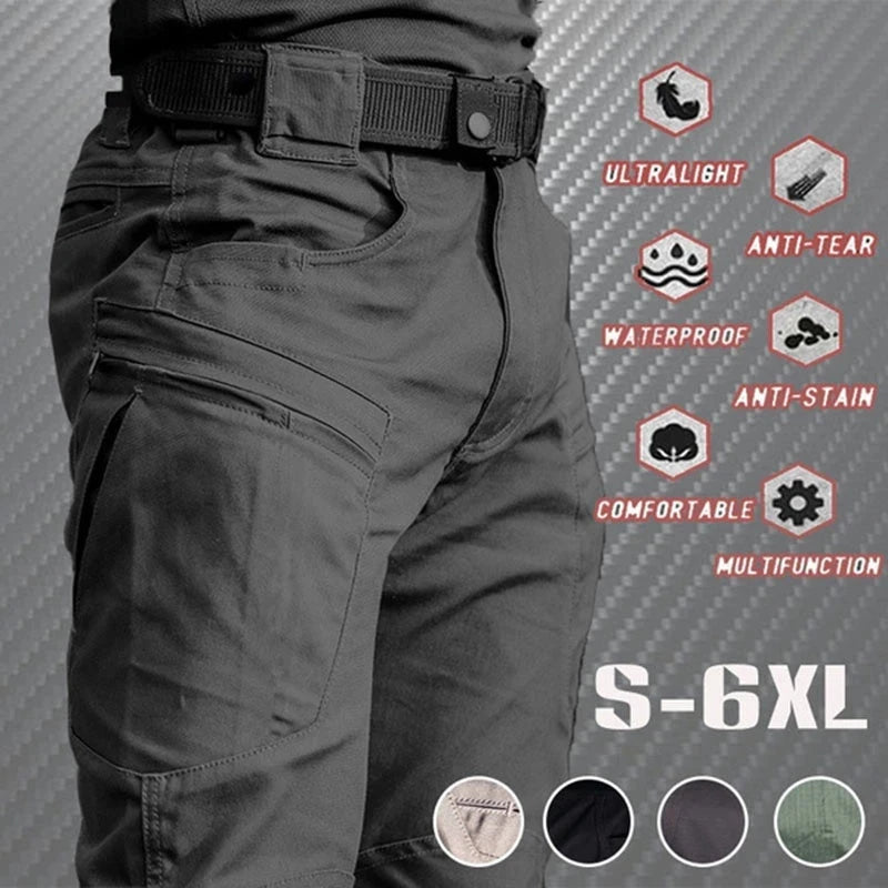 Men's Summer Tactical Cargo Pants Lightweight Casual GlowCart