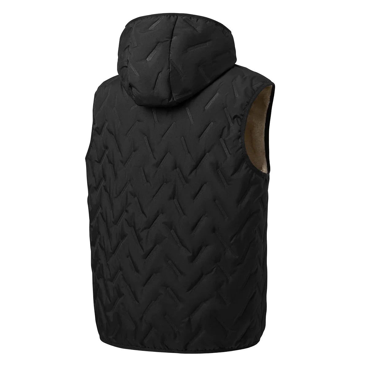 Men's autumn and winter thickened down vest with hood, GlowCart