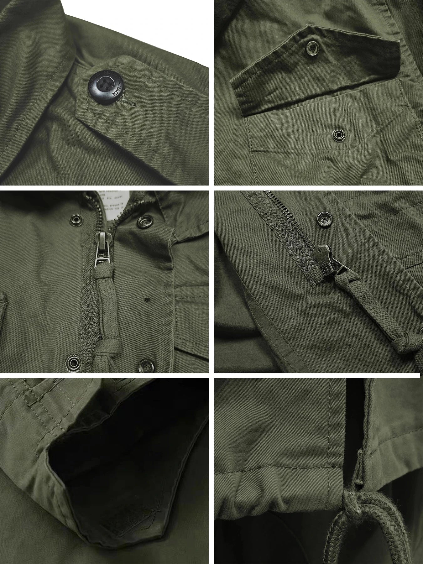 M65 Field Jacket, Men's Military Jacket, Retro Multi Pocket GlowCart