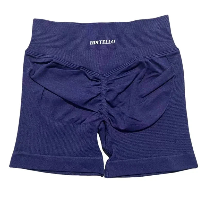 HISTELLO Impact Shorts Df Substitute High Waist Women Yoga Workout Short Seamless Leggings Stretch Fitness Running Gym Shorts GlowCart