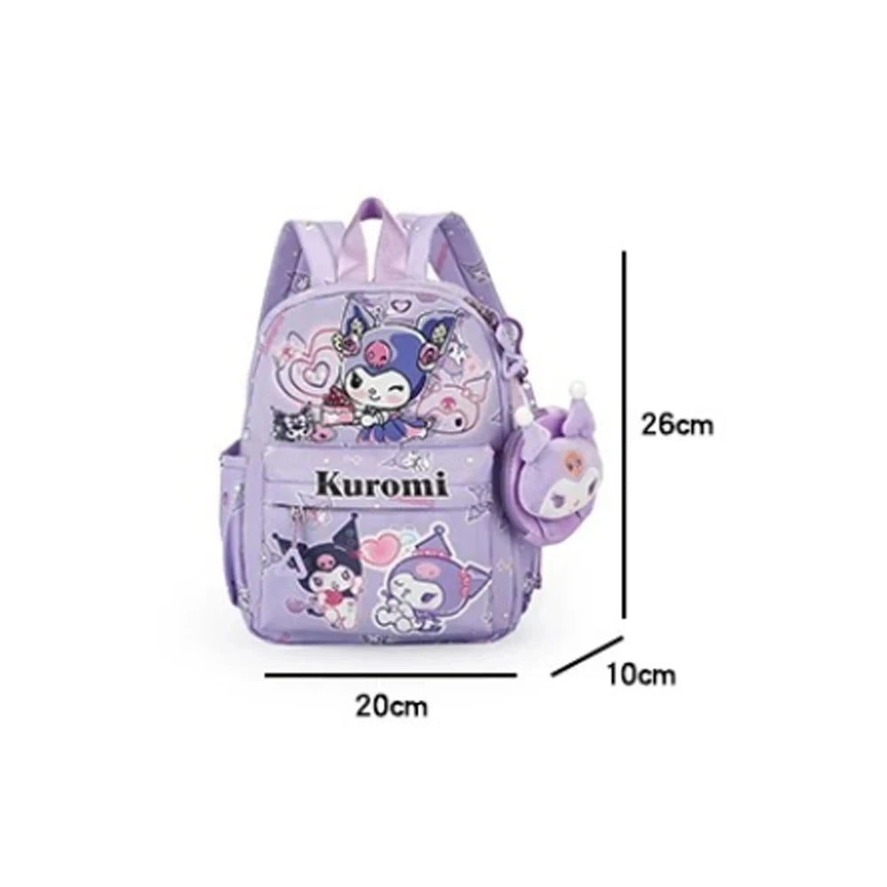Cute HelloKitty Kuromi Children School Stationery Bag Kawaii GlowCart