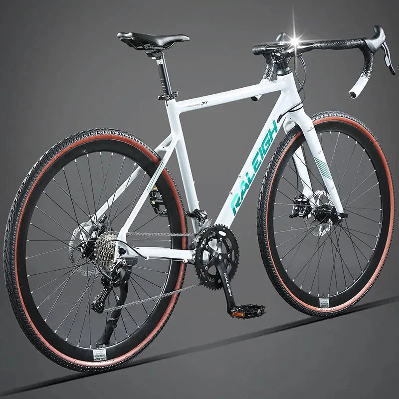 Lightweight High Performance Road Bike 24/27/16/18 Speed Dual Disc Brake Ultra-light Road Racing Speed Change Gravel Bicicleta GlowCart