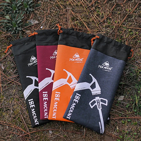 Oxford Cloth Camping Tent Stake Bag Portable Stake Storage GlowCart
