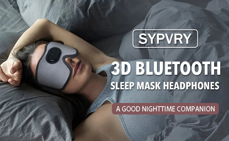 Bluetooth Eyemask, Wireless Bluetooth Headphones Sleep GlowCart