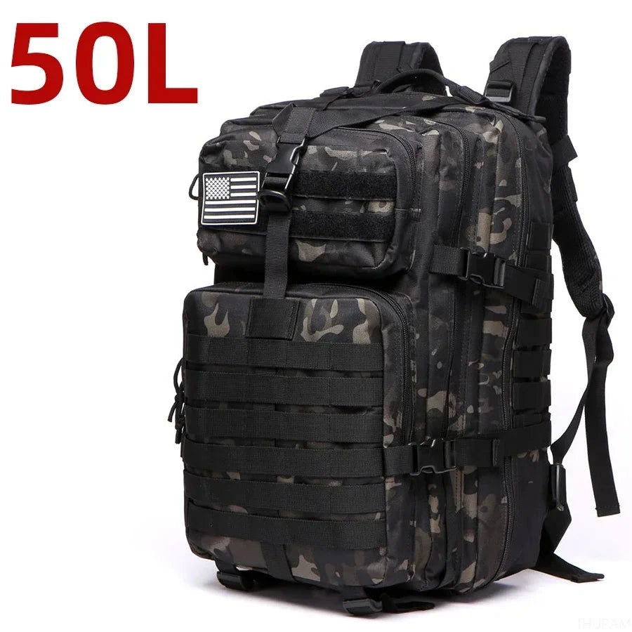25L/50L 1000D Nylon Waterproof Trekking Fishing Hunting Bag GlowCart