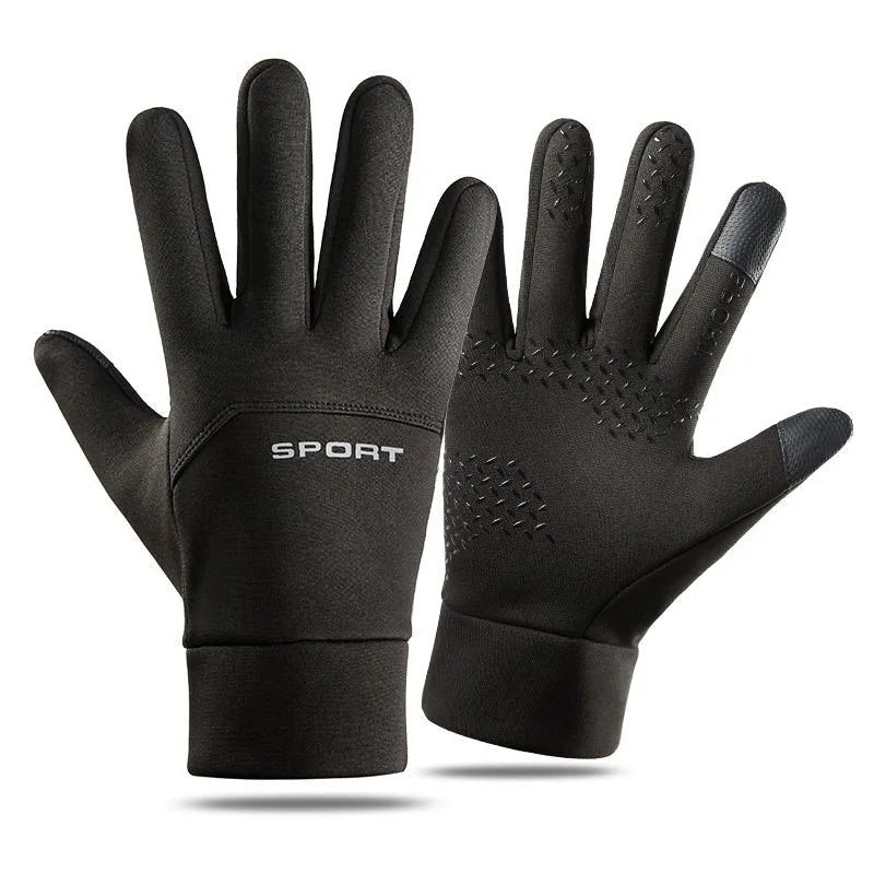 Winter Gloves Men Women Cycling Water-repellent Touch Screen Motorcycle Anti-Skid Reflective Warm Fleece Ski Sports Gloves GlowCart