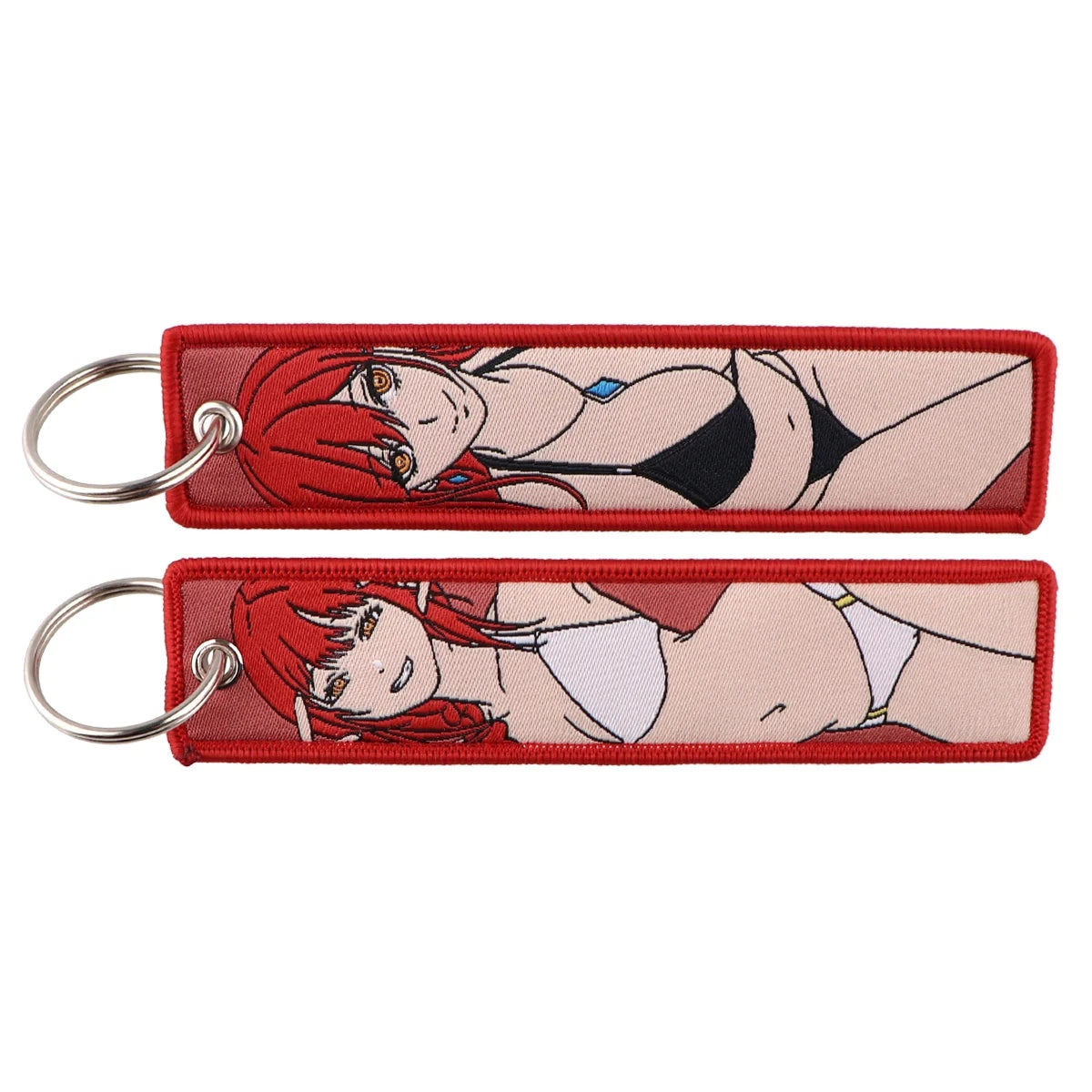 Classic Anime Cool Embroidery Key Fobs Key Tag Motorcycles GlowCart
