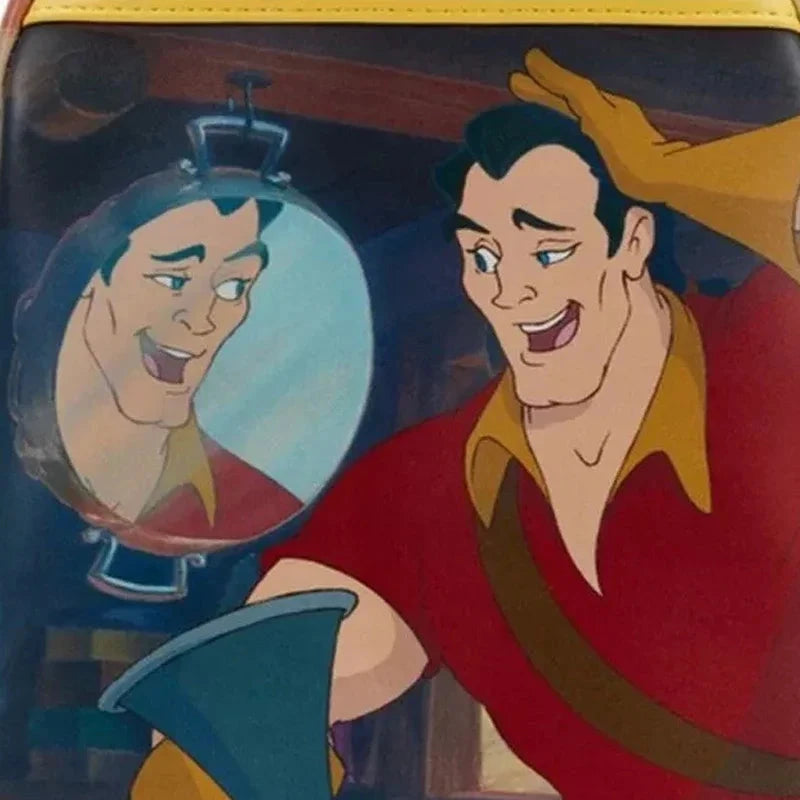 Beauty and The Beast Princess Scene Cogsworth Lumiere Chip Cosplay Mini Backpack GlowCart