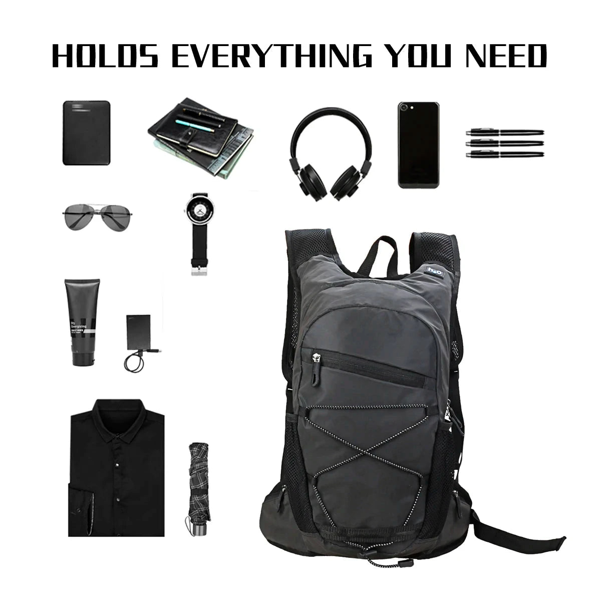 Reflective backpack, outdoor mountaineering bag, hydration GlowCart