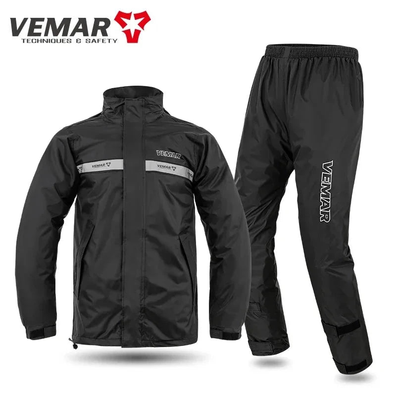 Men Women Motorcycle Raincoat Heavy Duty Motorbike Rain Suit GlowCart