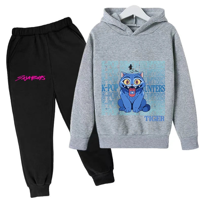 Exquisite KPOP Korean Trend Children Casual Hoodie Comfortable Outfit For Kids Daily Wear And Stylish Activities GlowCart