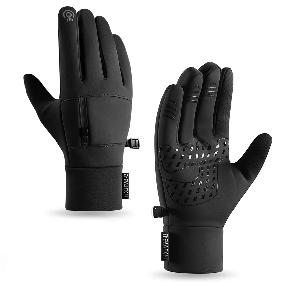 Cycling Gloves Touch Screen Motorcycle Gloves Outdoor Scooter Windproof Waterproof Sports Riding Ski Gloves Warm Running Gloves GlowCart