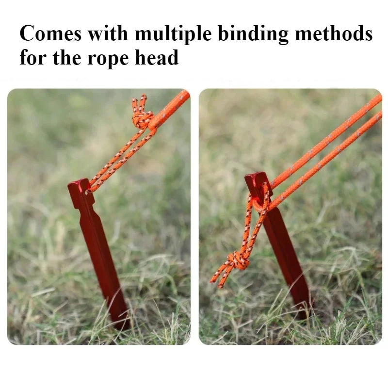 Outdoor tent with triangular ground nails Tent Takes Pegs GlowCart