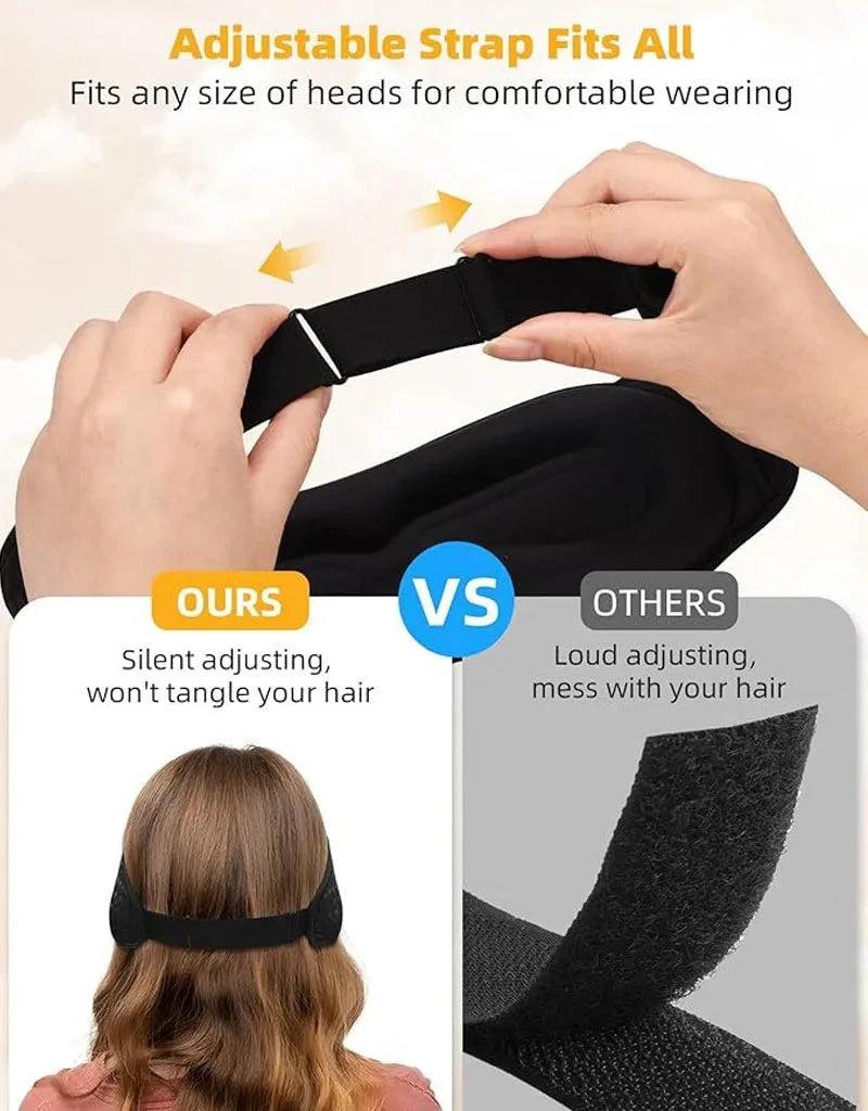 Bluetooth Sleeping Headphones 3D Eye Mask Travel Music Play GlowCart