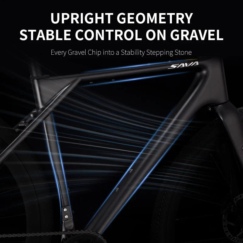 SAVA SF4 Carbon Fiber Gravel Road Bike Handlebar Flat All Terrain Off-Road Racing Compatible with SHIMAN0 CUES U6000 GlowCart