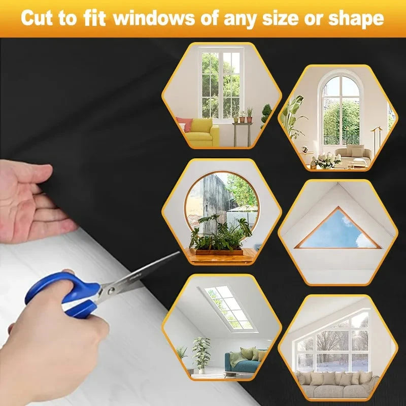 100% Blackout Curtain Removable Portable Travel Blocking GlowCart