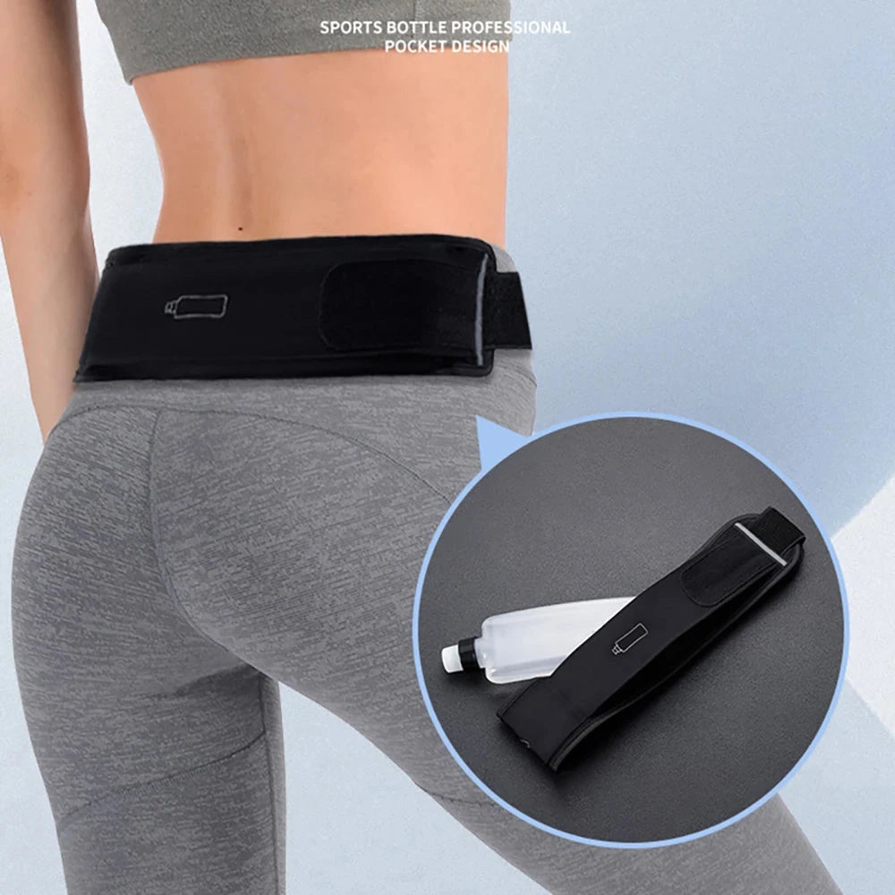 Running Belt Waist Bag with Water Bottle 330ml Women Sports Fanny Pack Men Phone Pouch Jogging Gym Bags Hydration Run GlowCart