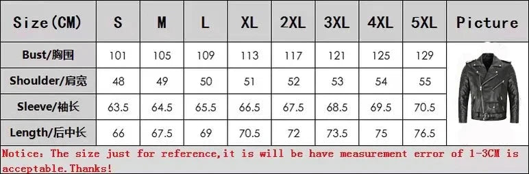 Men PU Leather Jacket Motorcycle Fashion Slim Fit Leather GlowCart