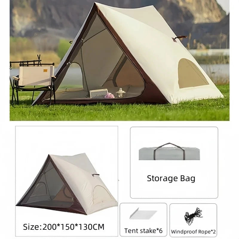 Beach Tent Automatic Instant Open Lightweight UV Protection GlowCart