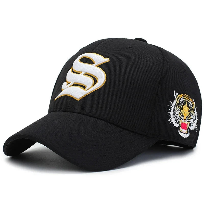 Embroidery Fitted Full Stretch Closed Letters Flexible Cap GlowCart