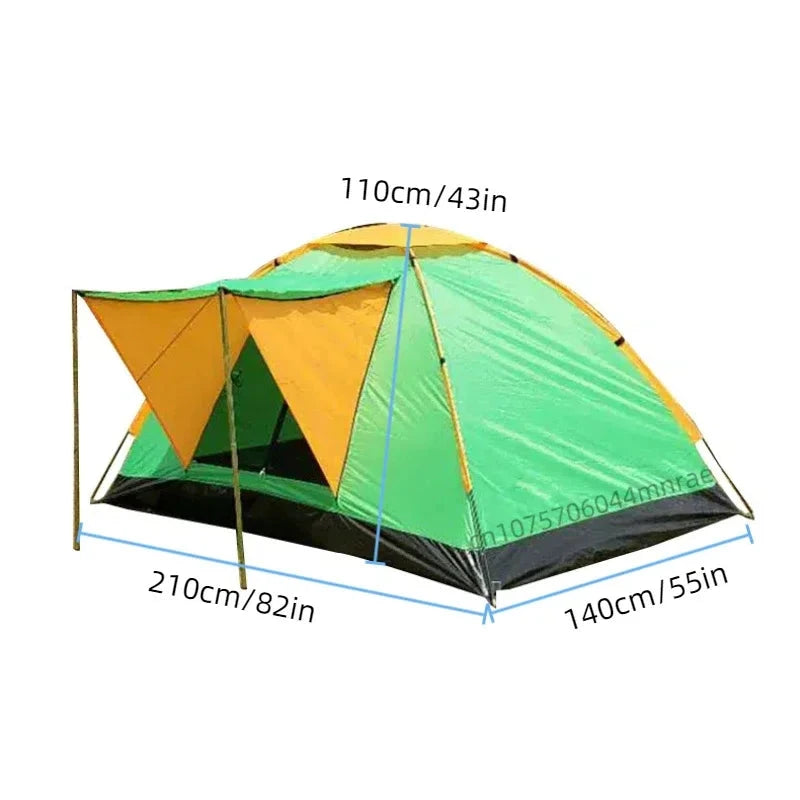 2-person Folding Tent, Outdoor Mosquito Net, Portable Sun GlowCart
