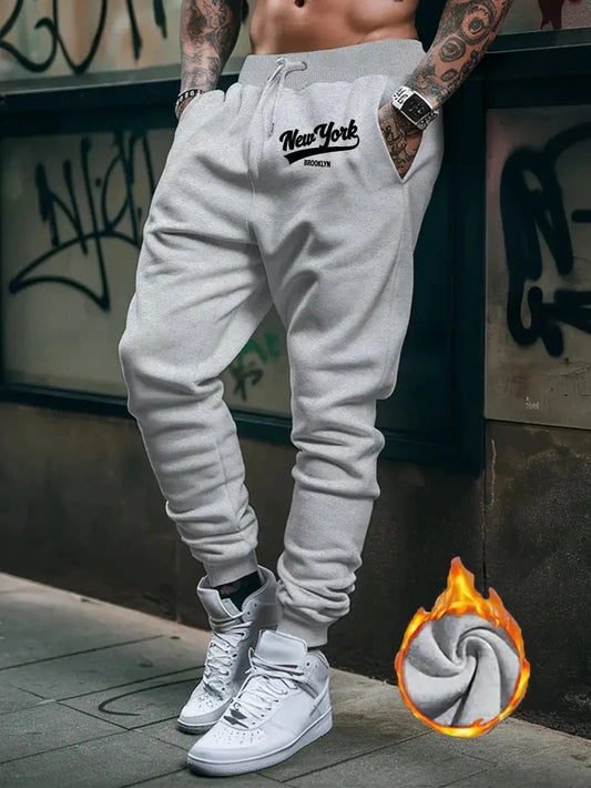 2024 Number Printed Men's Pants New Autumn Winter Running GlowCart