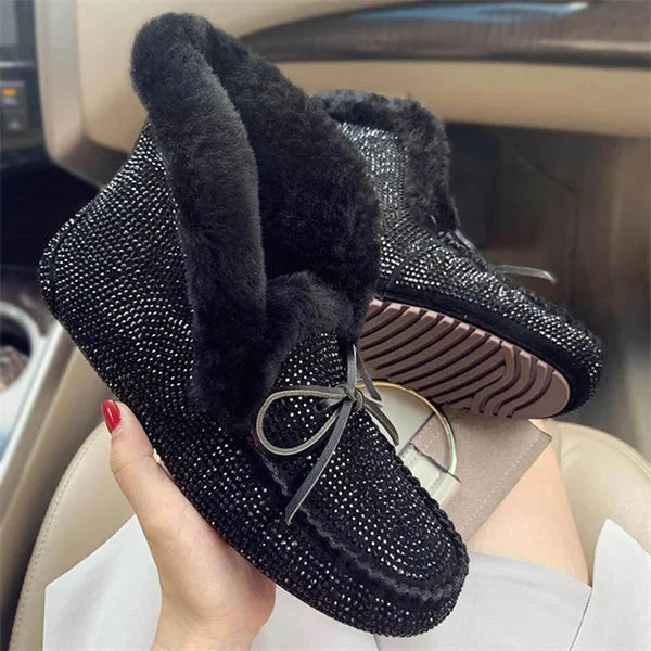 Thickened Women's Fur Boots 2022 Winter New Fur Snow Boots GlowCart