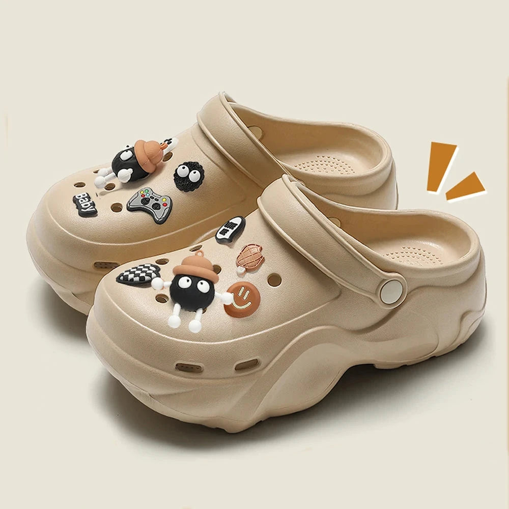 BASATU Women's Fashion Chunky Platform Sandals Summer Thick GlowCart